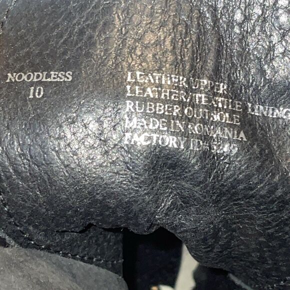 Steve Madden Booties Womens 10 Black Lace Up Leather High Heel Moto Ankle Boots - Picture 14 of 14